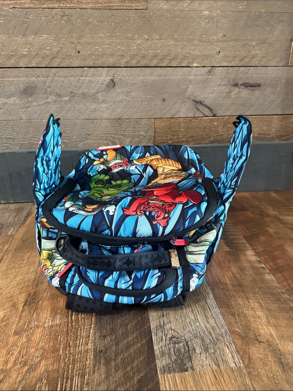 Sprayground Money Trees Shark Wings Limited Edition Backpack - Picture 10 of 12